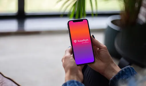 A mobile device using raiseRight
